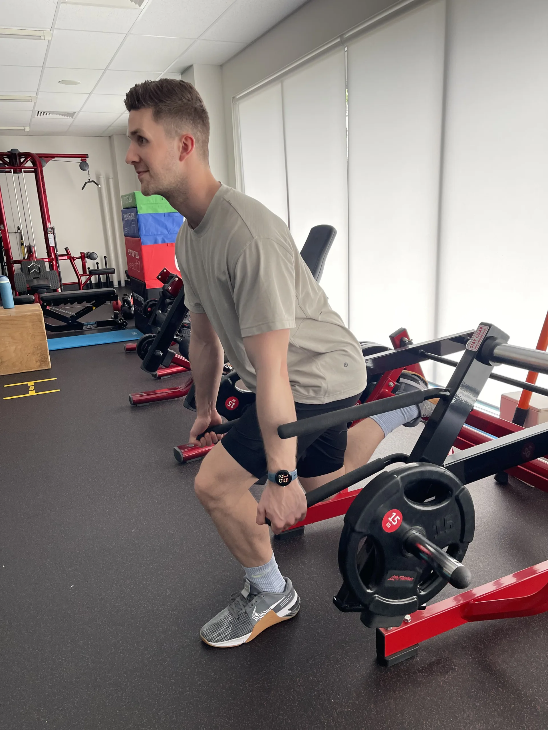 Physiotherapist delivering sports physiotherapy for pain management, rehab and patient motion.